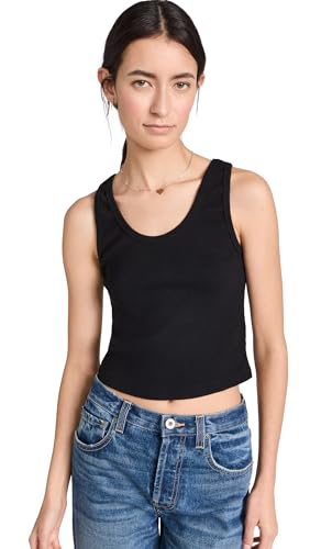 perfectwhitetee Women's Blondie Structured Rib Bra Friendly Tank